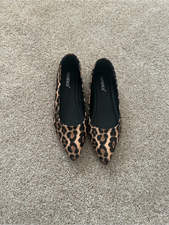Taomengsi Shoes - Leopard Print Ballet Flats